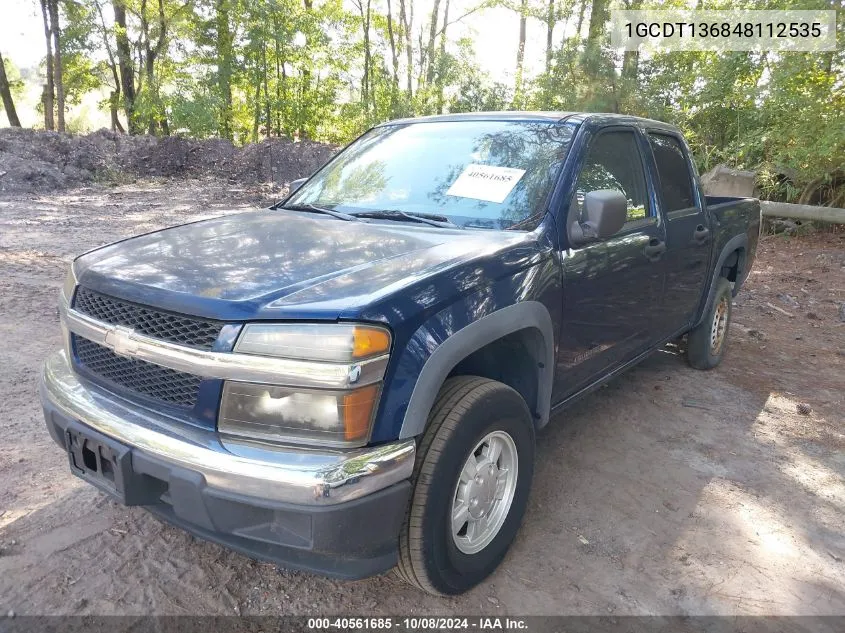 2004 Chevrolet Colorado Ls VIN: 1GCDT136848112535 Lot: 40561685