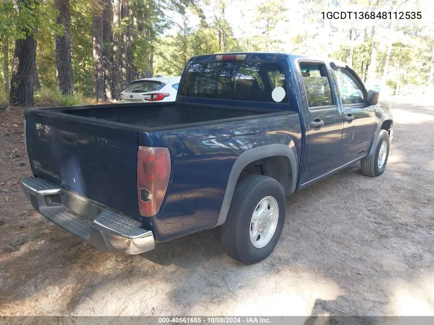 1GCDT136848112535 2004 Chevrolet Colorado Ls