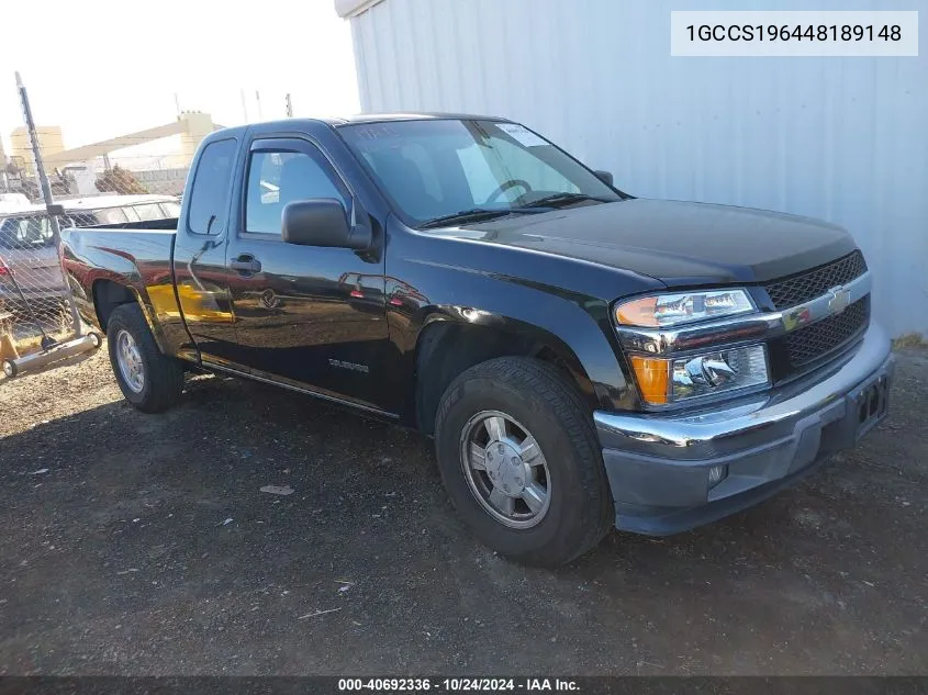 1GCCS196448189148 2004 Chevrolet Colorado Ls