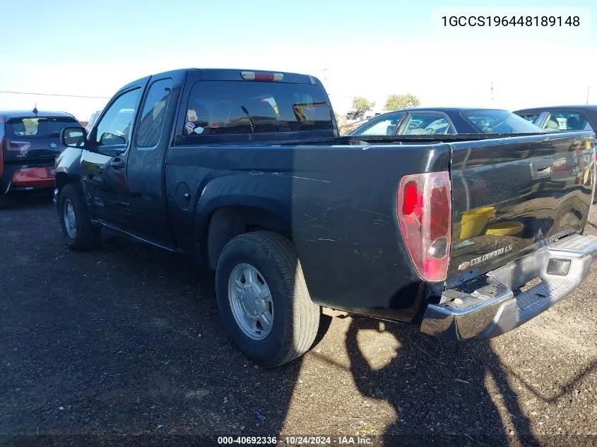 1GCCS196448189148 2004 Chevrolet Colorado Ls