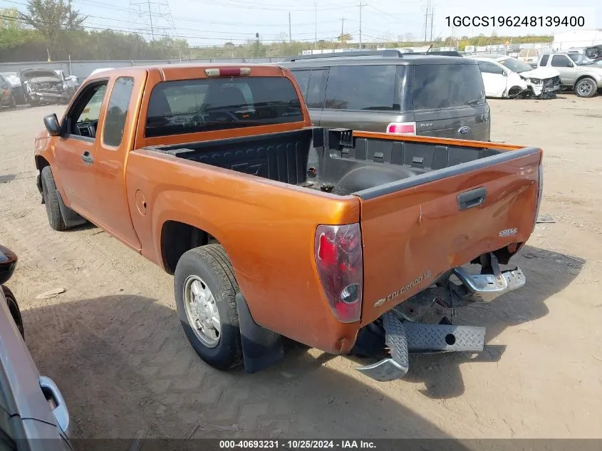 1GCCS196248139400 2004 Chevrolet Colorado Ls