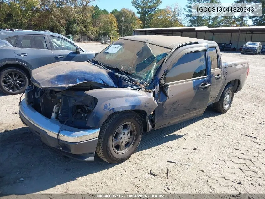 2004 Chevrolet Colorado Ls VIN: 1GCCS136448203431 Lot: 40695716