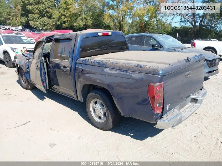 2004 Chevrolet Colorado Ls VIN: 1GCCS136448203431 Lot: 40695716