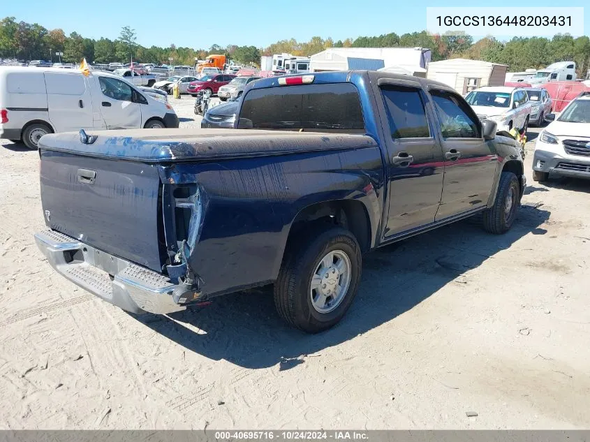 1GCCS136448203431 2004 Chevrolet Colorado Ls