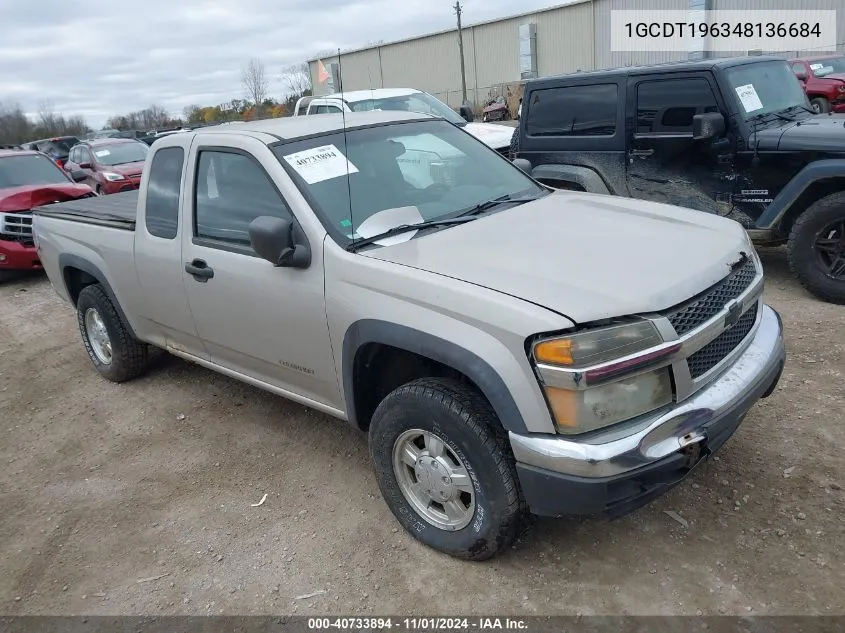 2004 Chevrolet Colorado VIN: 1GCDT196348136684 Lot: 40733894