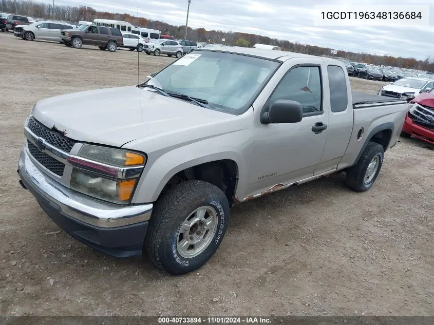 2004 Chevrolet Colorado VIN: 1GCDT196348136684 Lot: 40733894