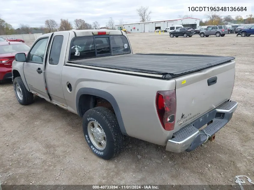 2004 Chevrolet Colorado VIN: 1GCDT196348136684 Lot: 40733894