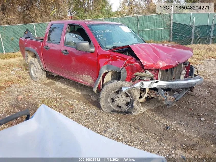 2004 Chevrolet Colorado Ls VIN: 1GCDT136048204271 Lot: 40835882