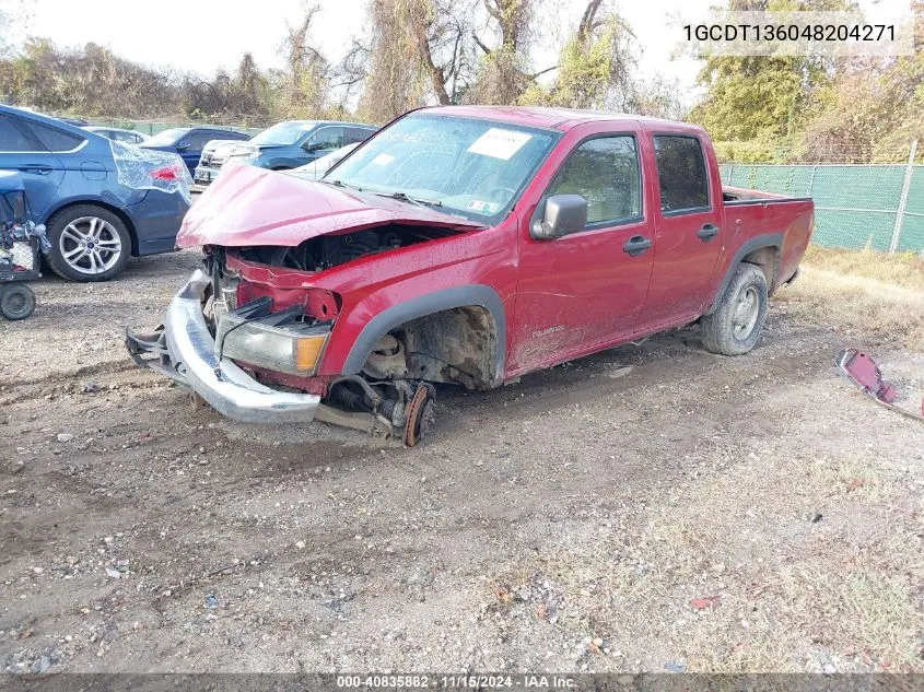 2004 Chevrolet Colorado Ls VIN: 1GCDT136048204271 Lot: 40835882