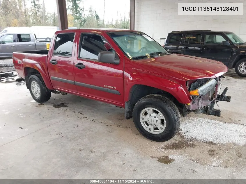 2004 Chevrolet Colorado Ls VIN: 1GCDT136148128401 Lot: 40881194