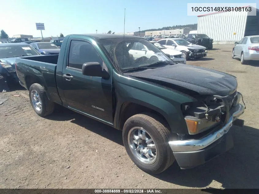 2005 Chevrolet Colorado VIN: 1GCCS148X58108163 Lot: 38574859