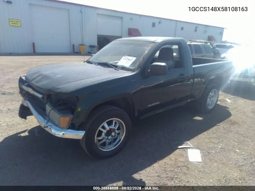 2005 Chevrolet Colorado VIN: 1GCCS148X58108163 Lot: 38574859