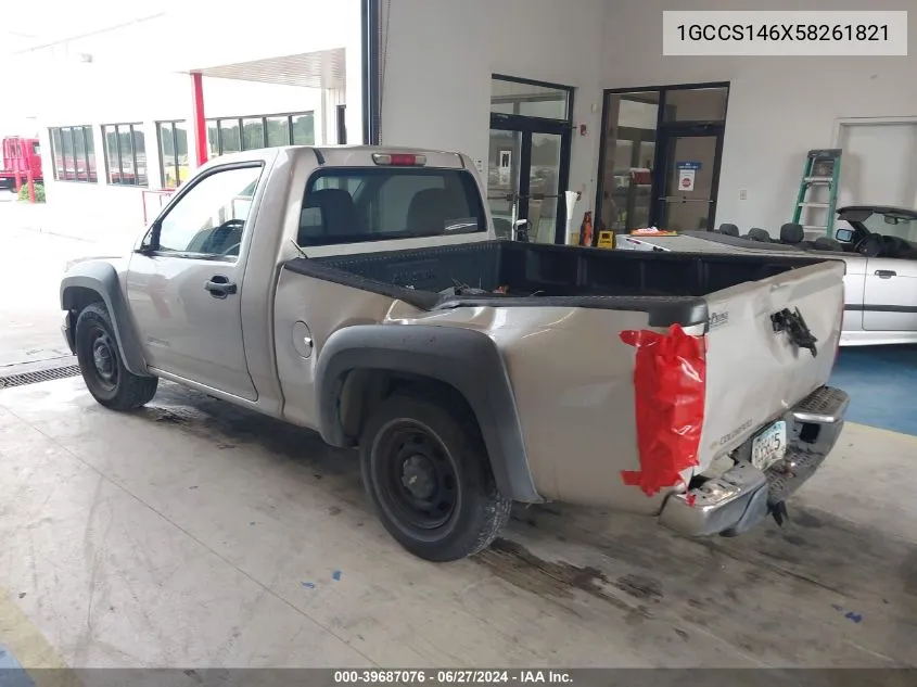 1GCCS146X58261821 2005 Chevrolet Colorado