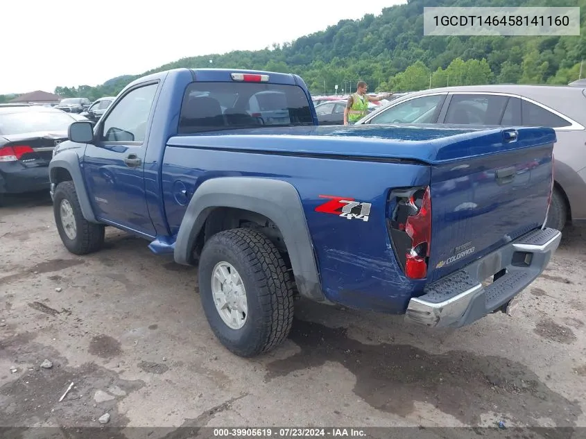 2005 Chevrolet Colorado VIN: 1GCDT146458141160 Lot: 39905619