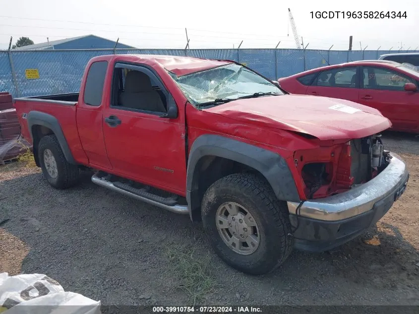 1GCDT196358264344 2005 Chevrolet Colorado Ls