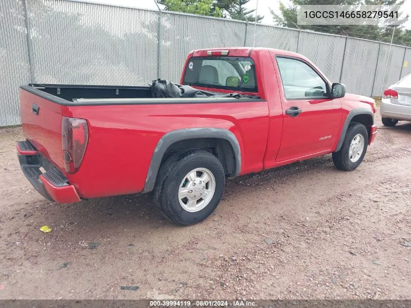 2005 Chevrolet Colorado VIN: 1GCCS146658279541 Lot: 39994119