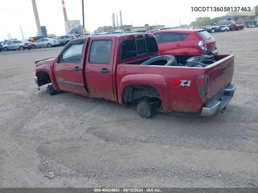 2005 Chevrolet Colorado Ls VIN: 1GCDT136058137463 Lot: 40024603