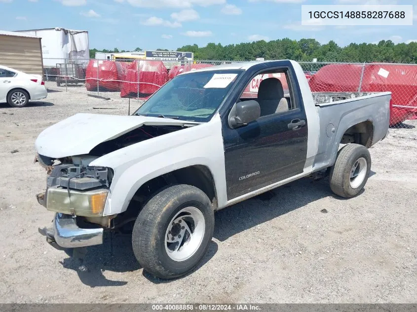 2005 Chevrolet Colorado VIN: 1GCCS148858287688 Lot: 40088858