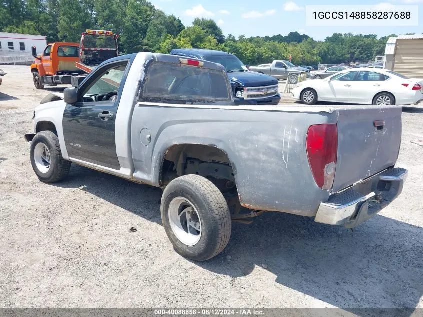 2005 Chevrolet Colorado VIN: 1GCCS148858287688 Lot: 40088858