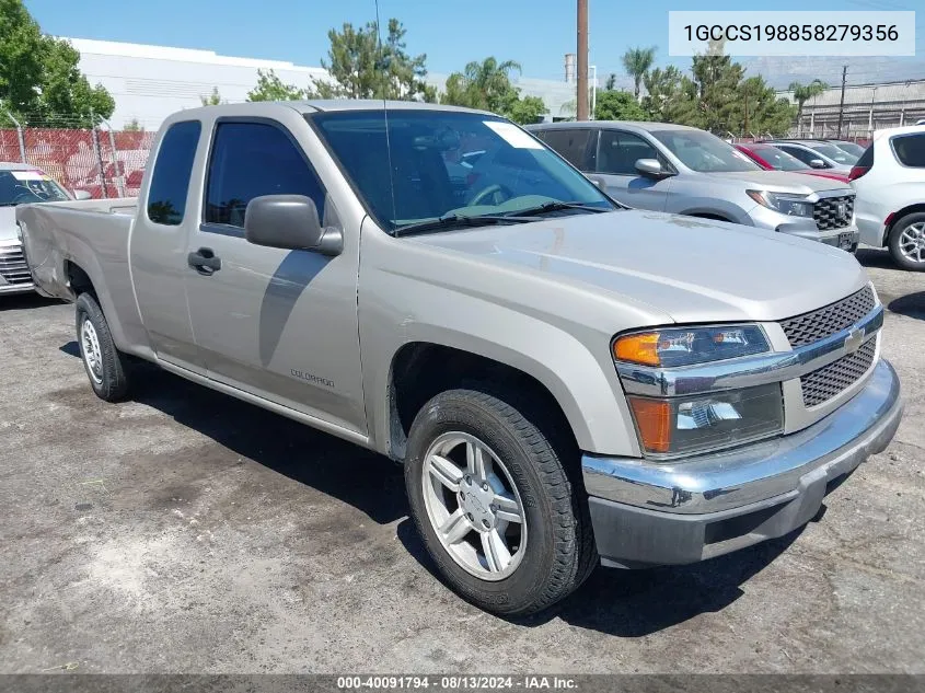 2005 Chevrolet Colorado VIN: 1GCCS198858279356 Lot: 40091794