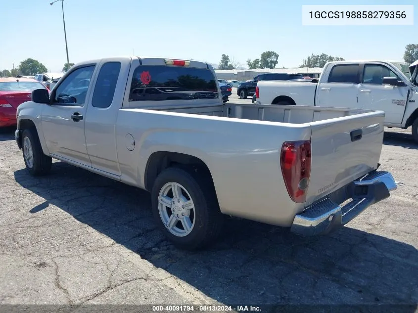 1GCCS198858279356 2005 Chevrolet Colorado