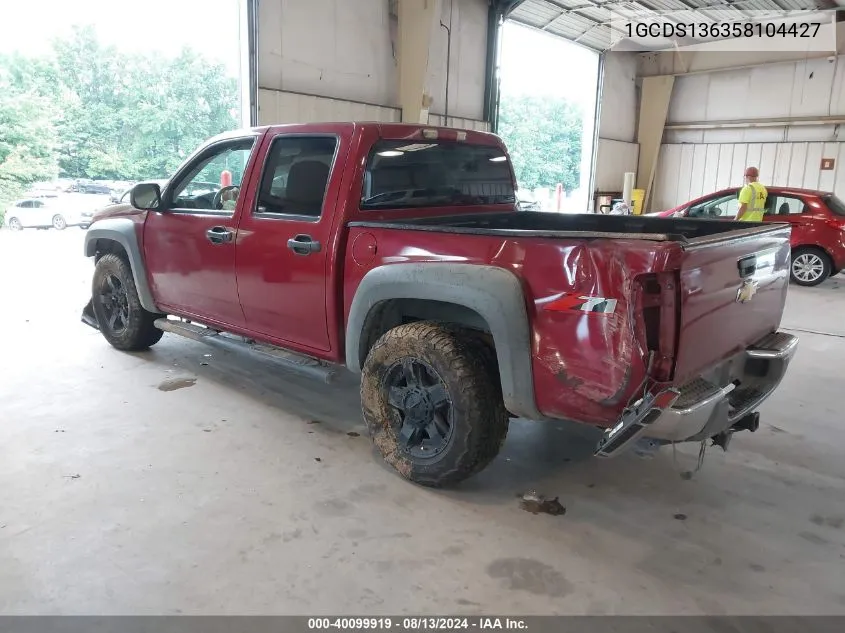 1GCDS136358104427 2005 Chevrolet Colorado Ls