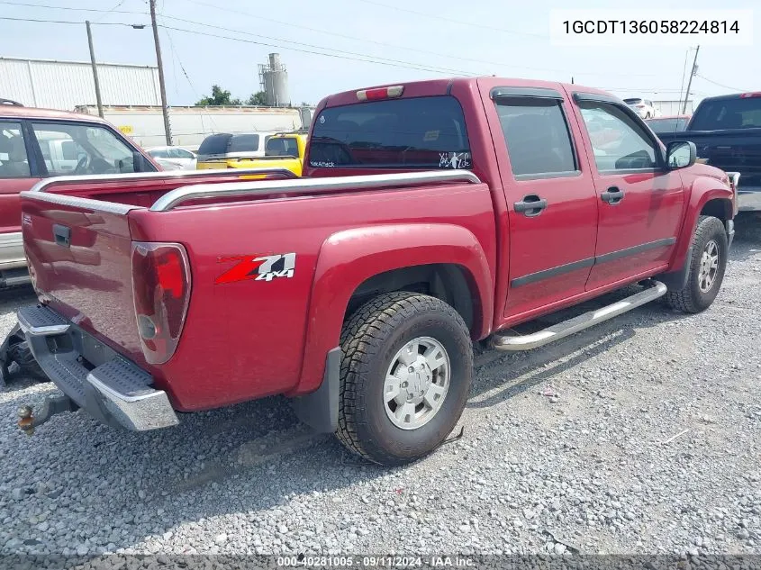 2005 Chevrolet Colorado Ls VIN: 1GCDT136058224814 Lot: 40281005