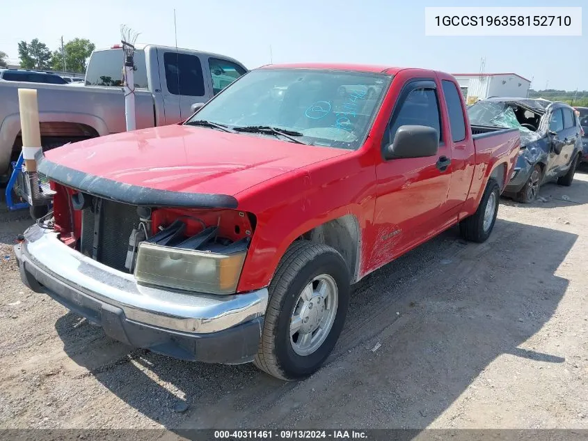 1GCCS196358152710 2005 Chevrolet Colorado