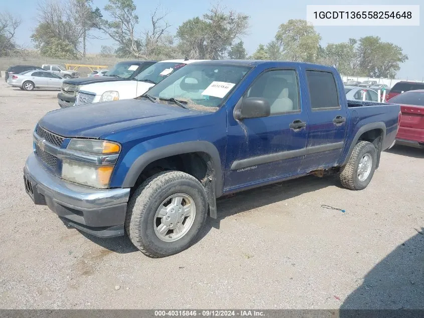 2005 Chevrolet Colorado Ls VIN: 1GCDT136558254648 Lot: 40315846