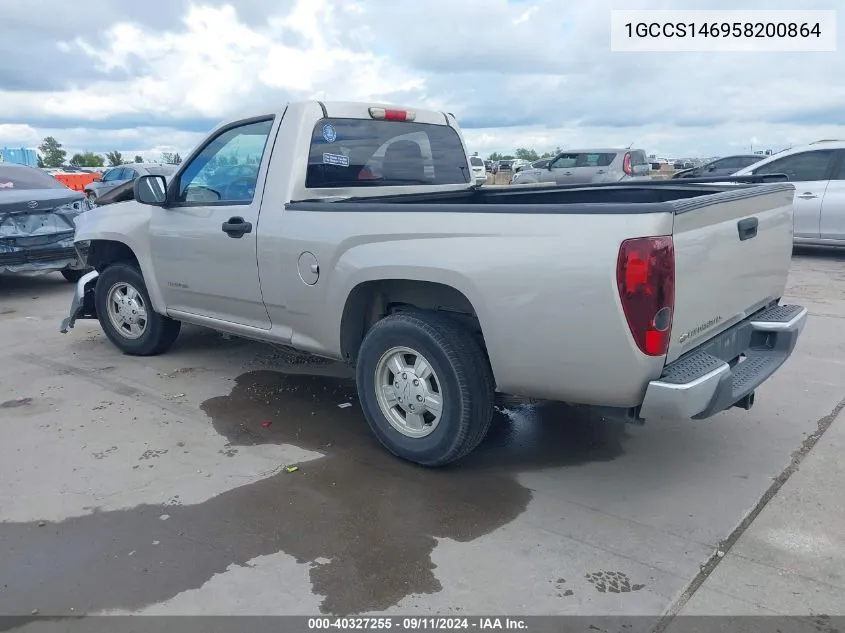 2005 Chevrolet Colorado Ls VIN: 1GCCS146958200864 Lot: 40327255