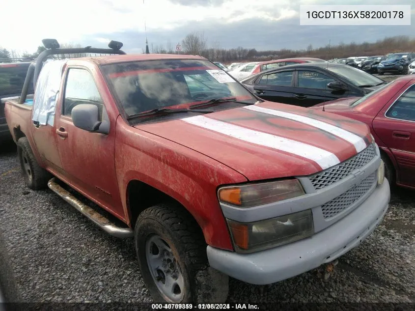 2005 Chevrolet Colorado Ls VIN: 1GCDT136X58200178 Lot: 40709359