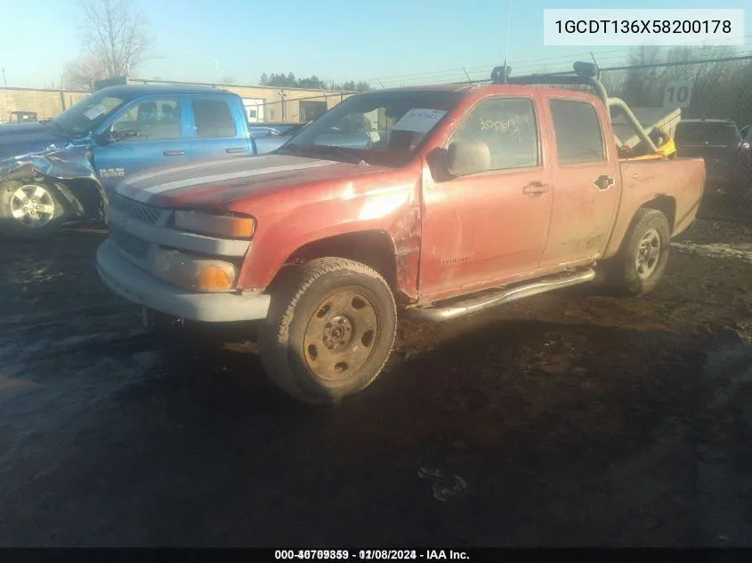 2005 Chevrolet Colorado Ls VIN: 1GCDT136X58200178 Lot: 40709359