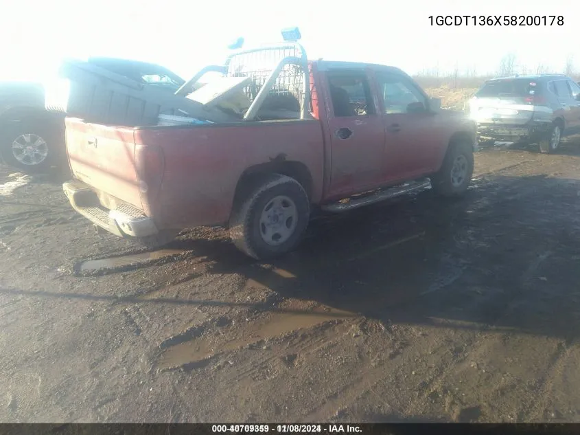 2005 Chevrolet Colorado Ls VIN: 1GCDT136X58200178 Lot: 40709359