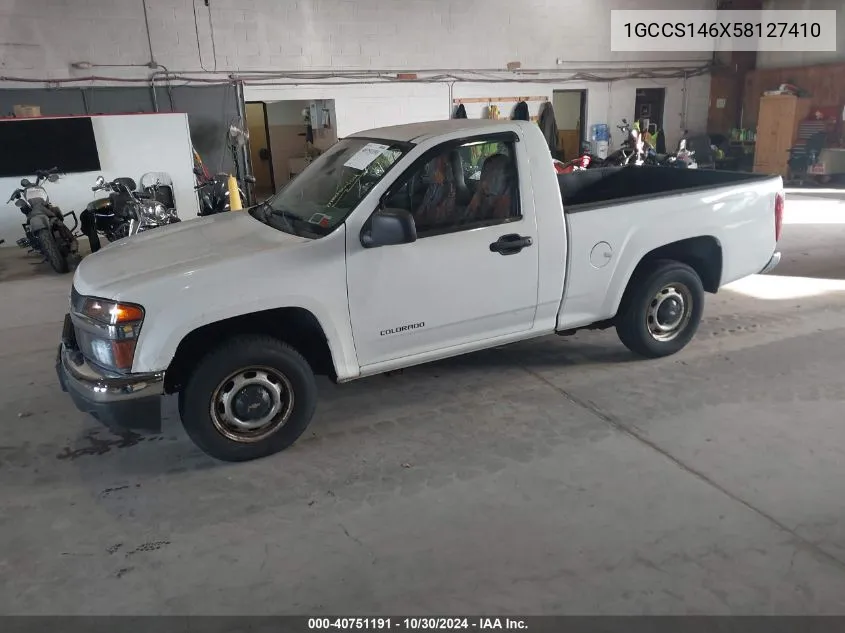 1GCCS146X58127410 2005 Chevrolet Colorado