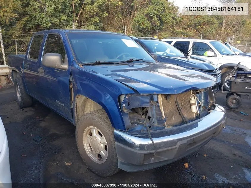 2005 Chevrolet Colorado Ls VIN: 1GCCS138458164181 Lot: 40807998