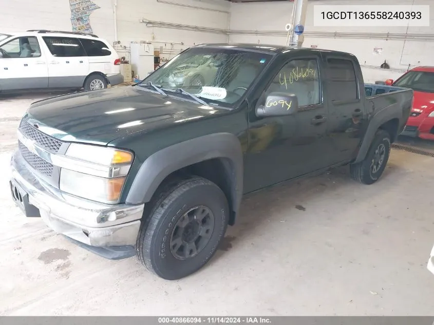 2005 Chevrolet Colorado Ls VIN: 1GCDT136558240393 Lot: 40866094