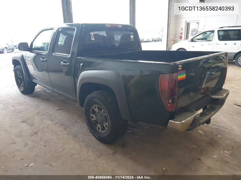 2005 Chevrolet Colorado Ls VIN: 1GCDT136558240393 Lot: 40866094