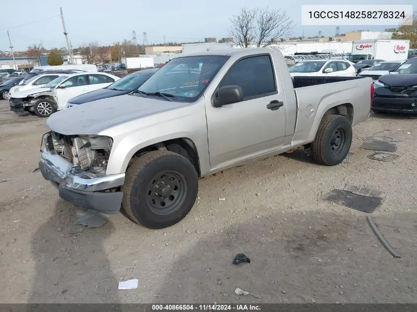 2005 Chevrolet Colorado VIN: 1GCCS148258278324 Lot: 40866504