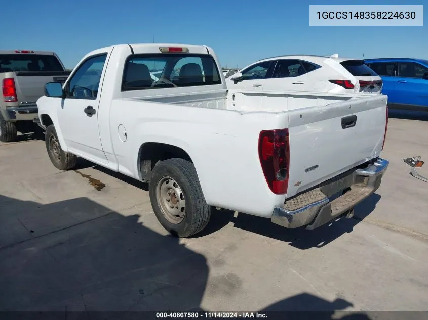 2005 Chevrolet Colorado VIN: 1GCCS148358224630 Lot: 40867580