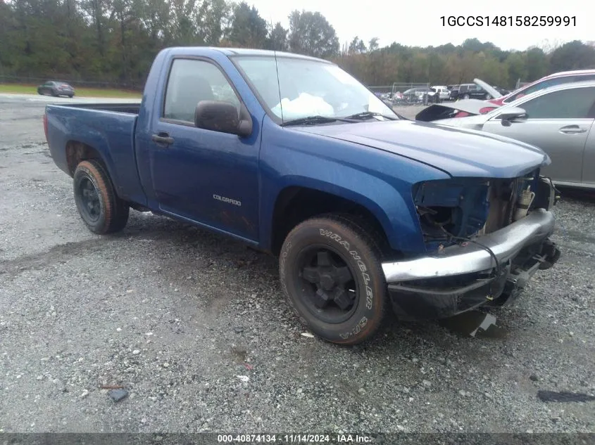 2005 Chevrolet Colorado VIN: 1GCCS148158259991 Lot: 40874134