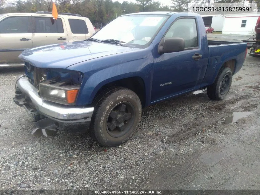 2005 Chevrolet Colorado VIN: 1GCCS148158259991 Lot: 40874134