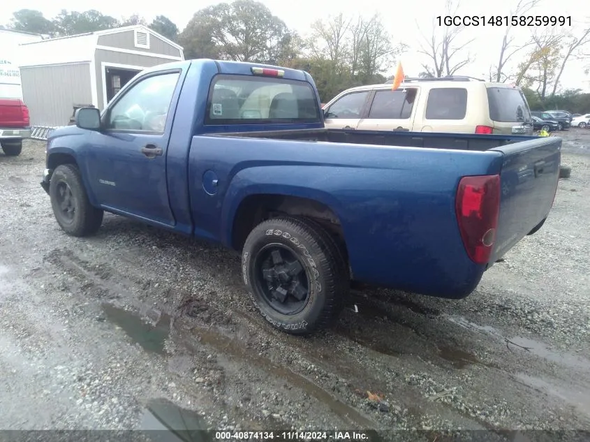 2005 Chevrolet Colorado VIN: 1GCCS148158259991 Lot: 40874134