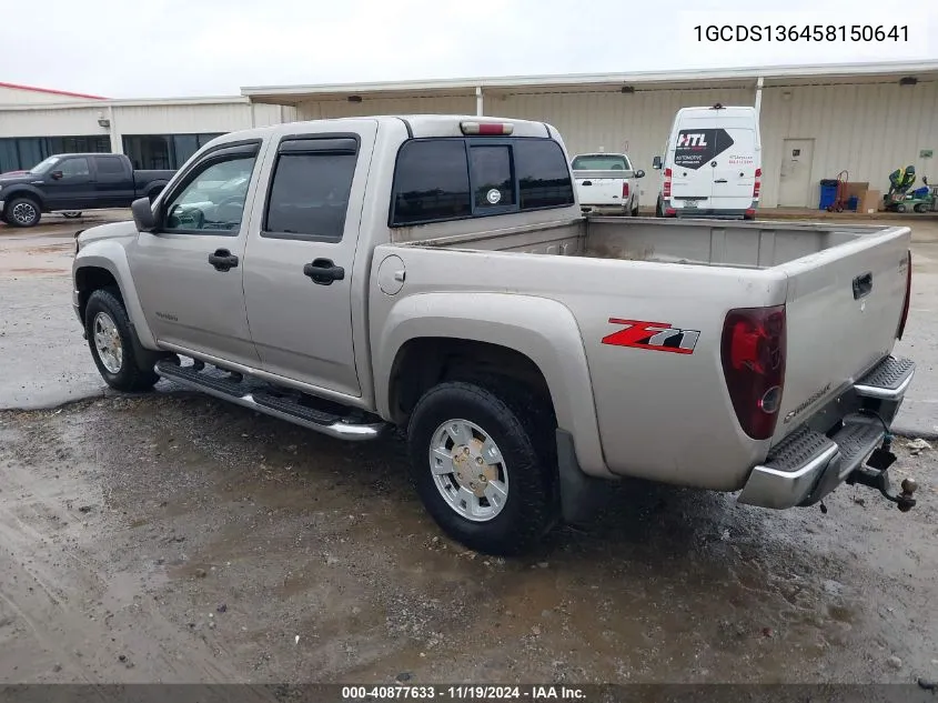 2005 Chevrolet Colorado Ls VIN: 1GCDS136458150641 Lot: 40877633