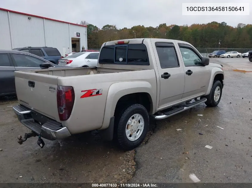 2005 Chevrolet Colorado Ls VIN: 1GCDS136458150641 Lot: 40877633