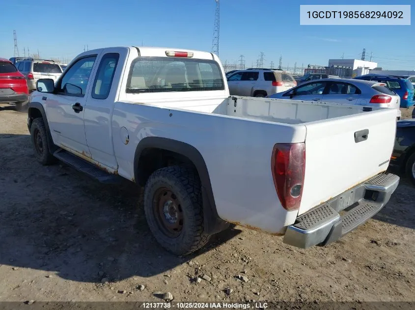 2006 Chevrolet Colorado VIN: 1GCDT198568294092 Lot: 12137738