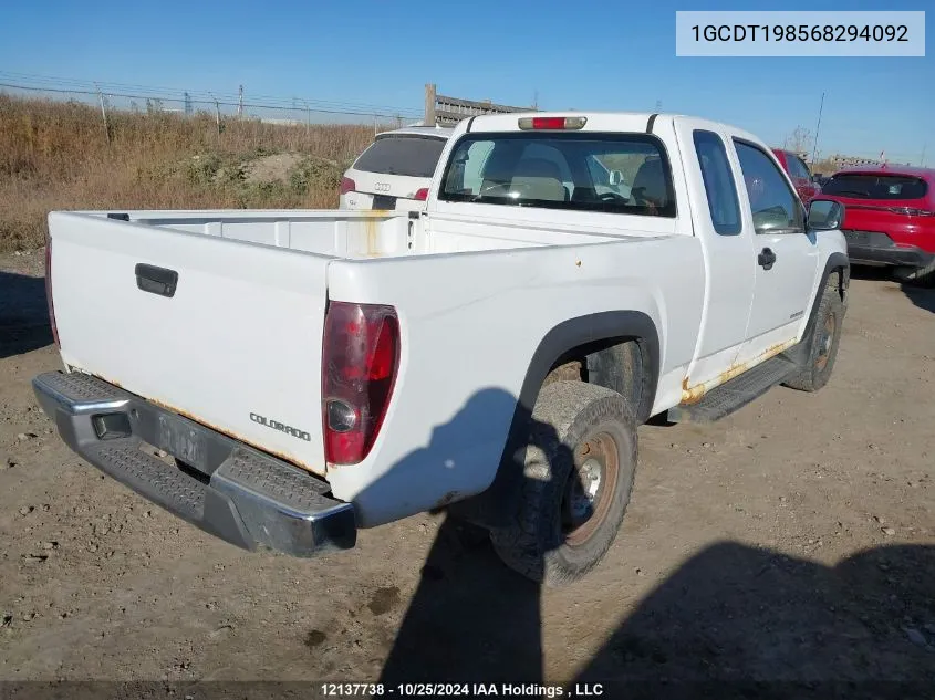 2006 Chevrolet Colorado VIN: 1GCDT198568294092 Lot: 12137738