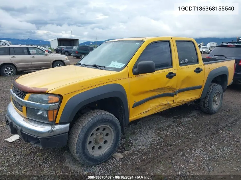 1GCDT136368155540 2006 Chevrolet Colorado Lt