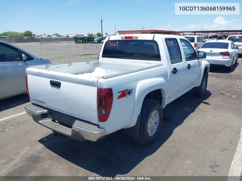 2006 Chevrolet Colorado Lt VIN: 1GCDT136068159965 Lot: 39737983