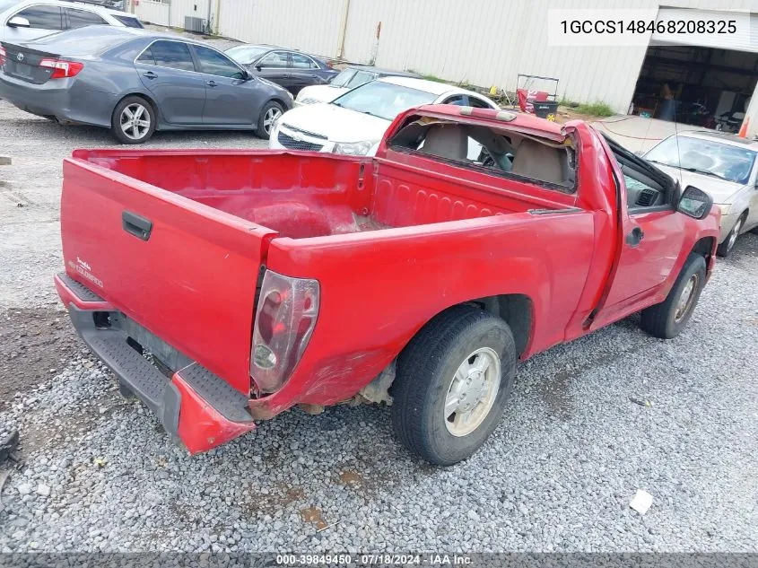 2006 Chevrolet Colorado Ls VIN: 1GCCS148468208325 Lot: 39849450