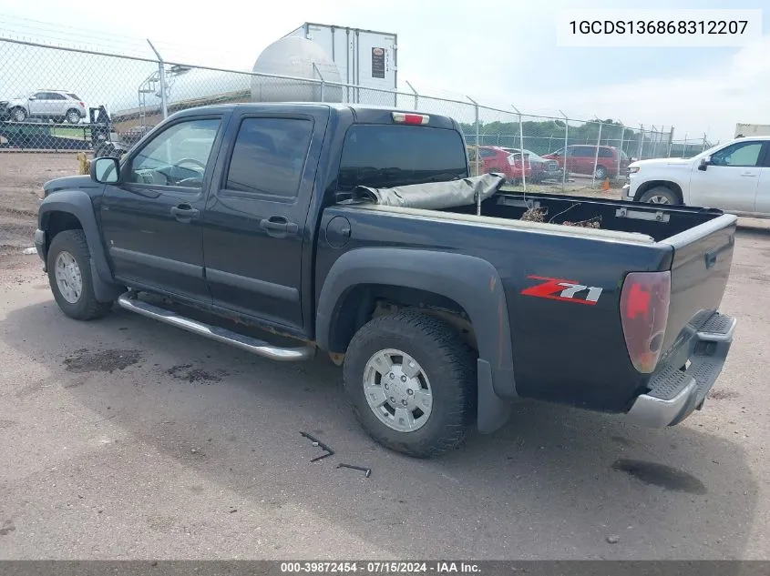 2006 Chevrolet Colorado Lt VIN: 1GCDS136868312207 Lot: 39872454